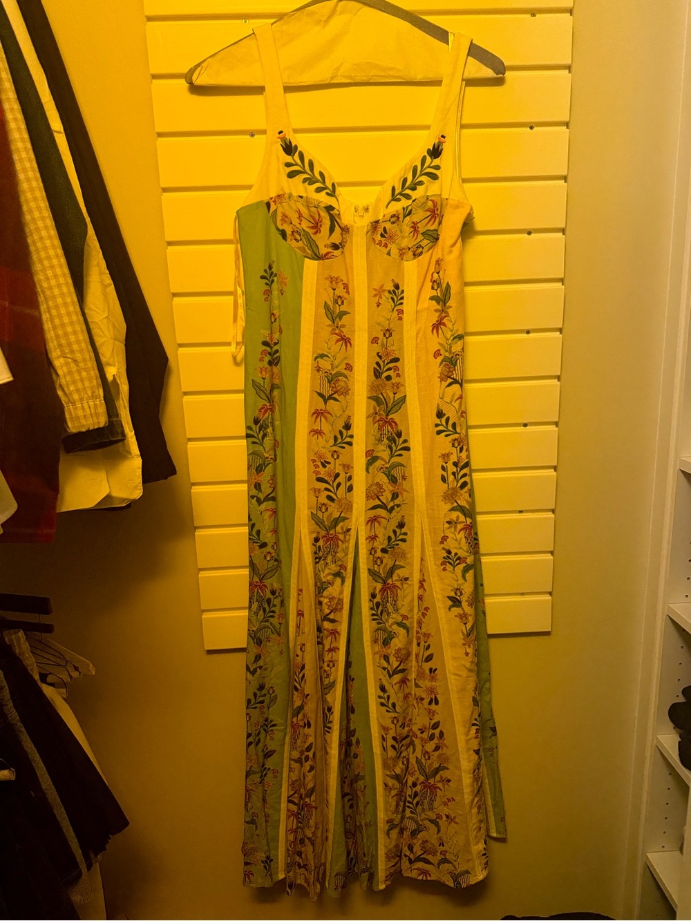 NWT FARM Rio Delicate Floral Stripes Maxi Dress - Picture 3 of 4